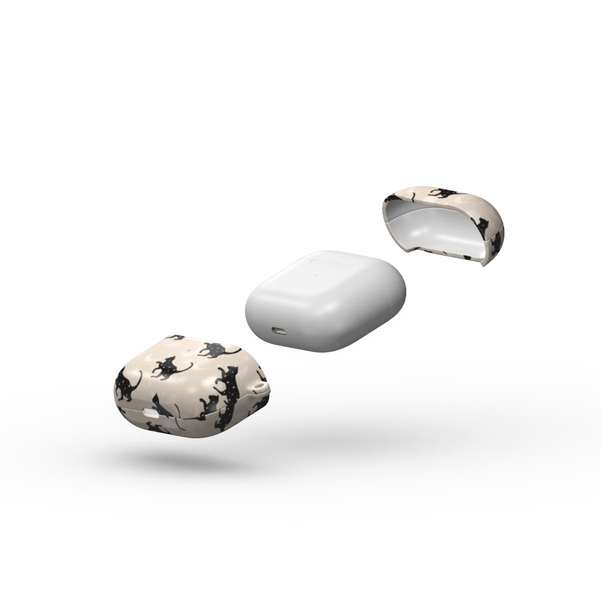 Robuste Hülle für Apple AirPods mit Nebelkatze