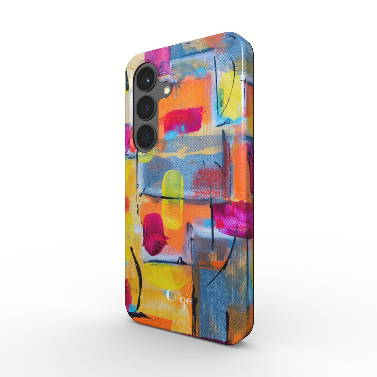 Neon Blocks Phone Case