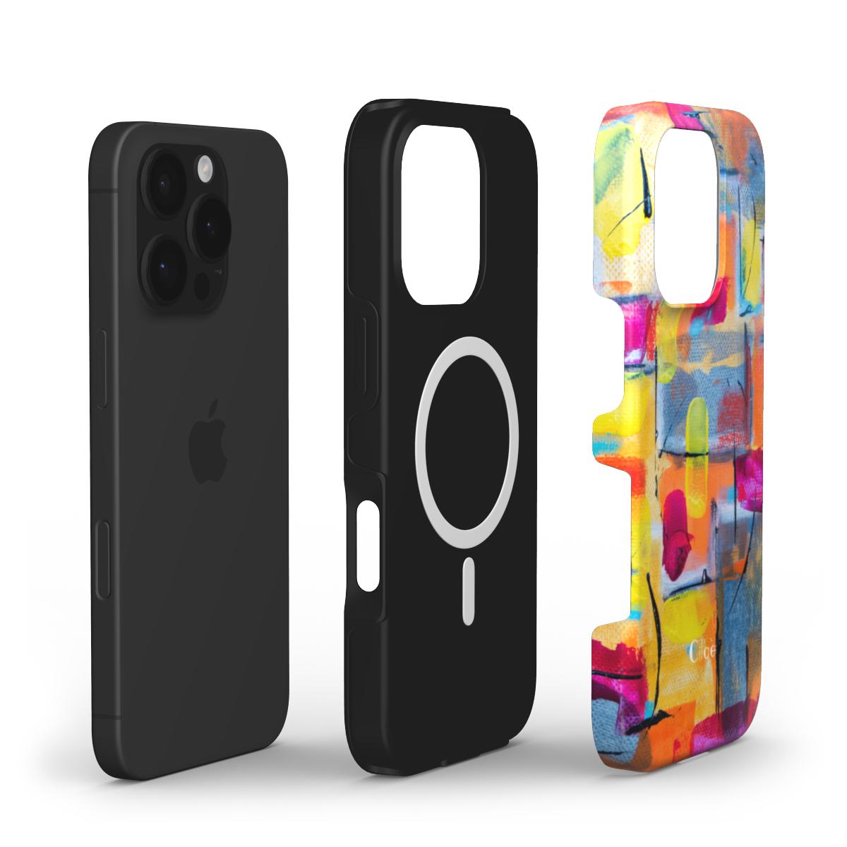 Neon Blocks Magsafe Phone Case