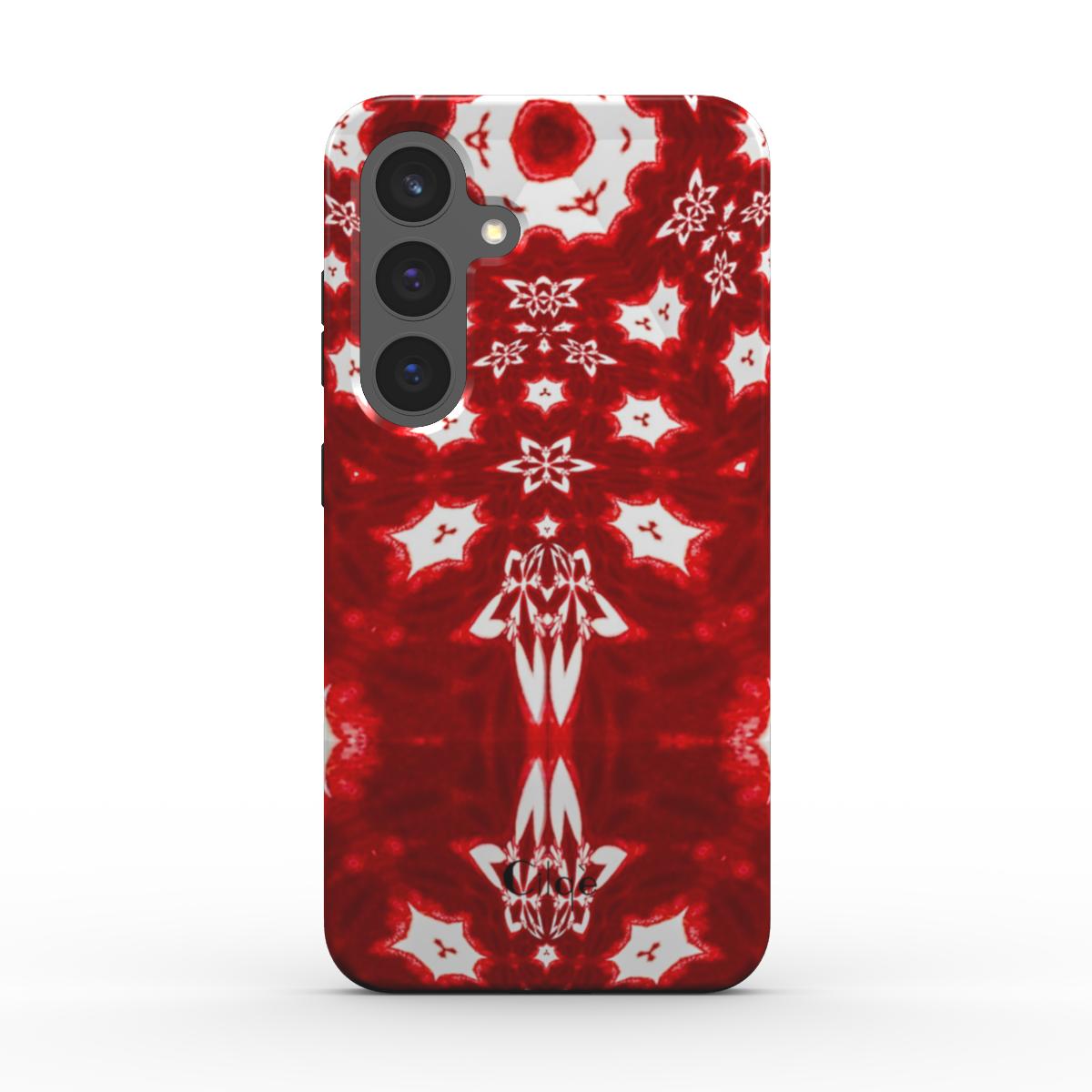Crimson Bloom Tough Phone Case