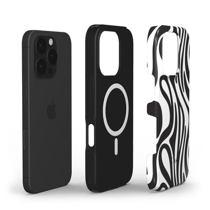 Zebra Flow MagSafe Phone Case