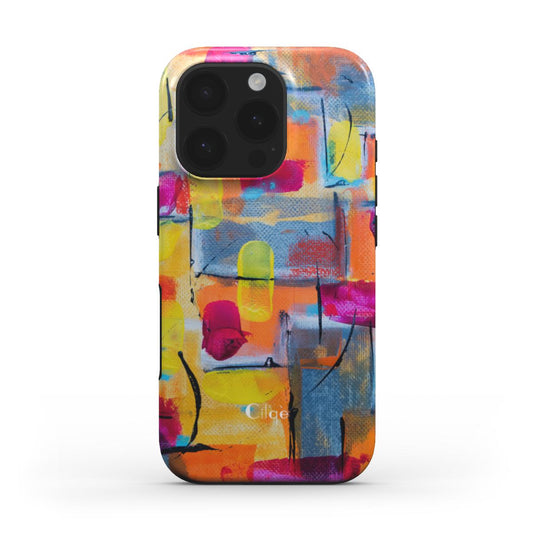 Neon Blocks Magsafe Phone Case