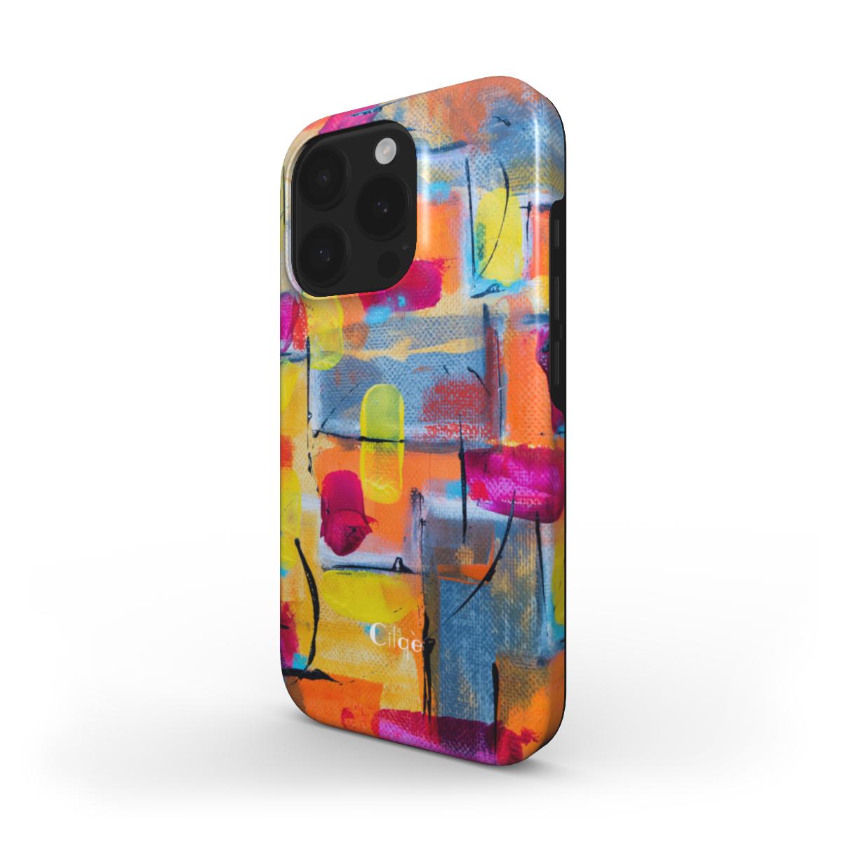 Neon Blocks Magsafe Phone Case