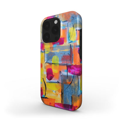 Neon Blocks Magsafe Phone Case