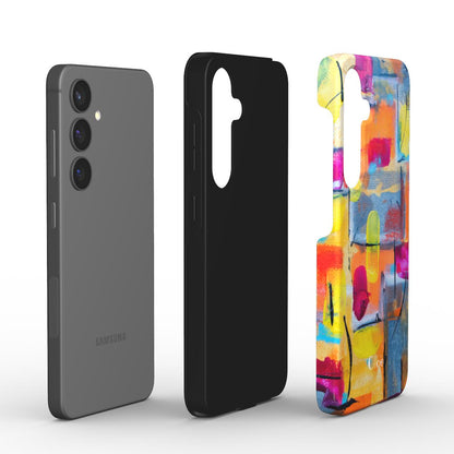 Neon Blocks Phone Case
