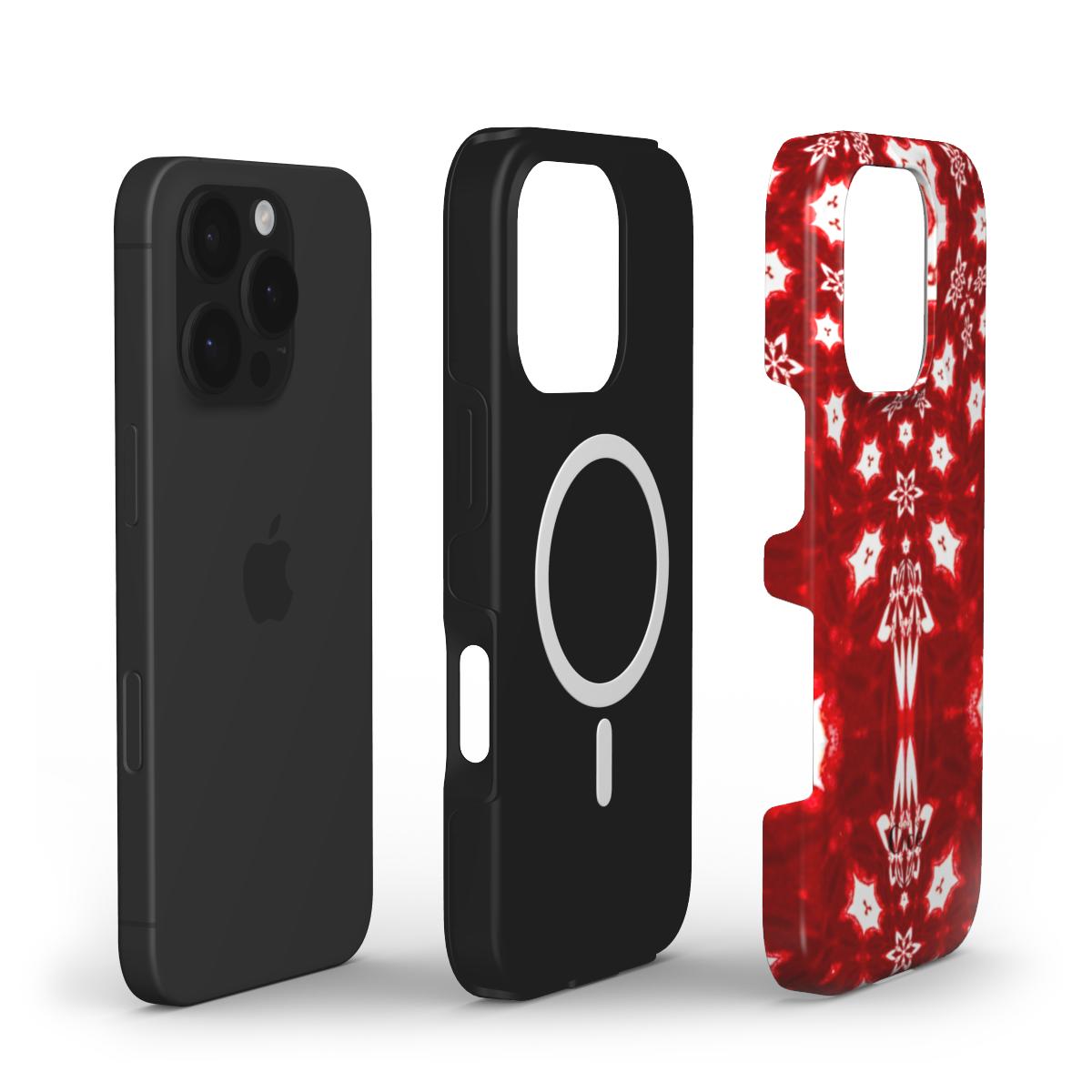 Crimson Bloom Magsafe Phone Case
