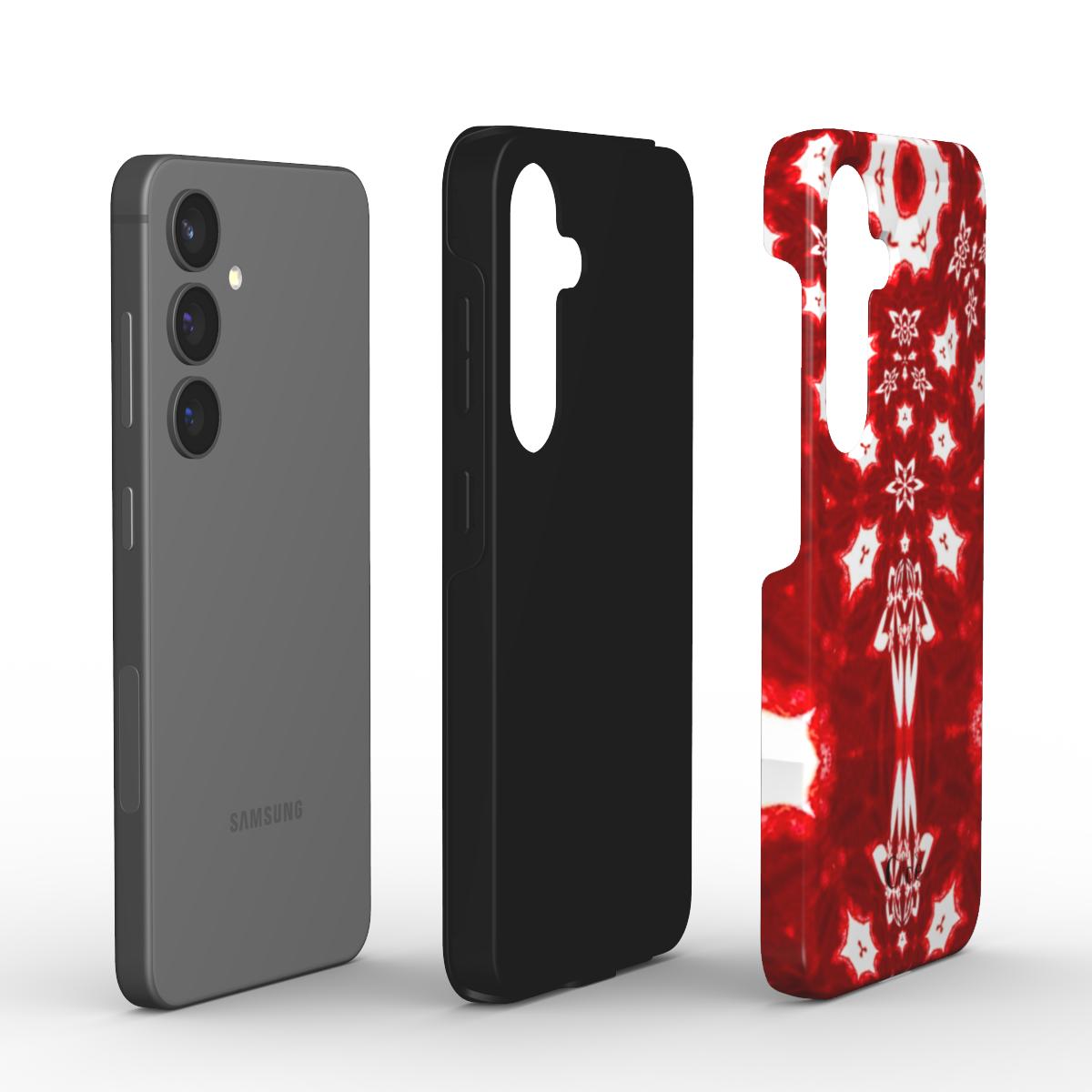 Crimson Bloom Tough Phone Case
