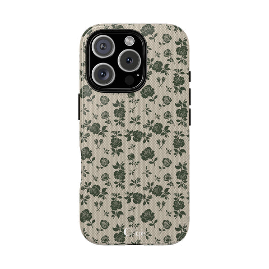 Emerald Bloom Phone Case